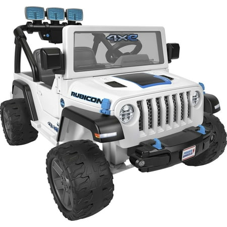 Power Wheels Jeep Wrangler 4xe Ride-On Toy with Sounds and Lights, Preschool Toy