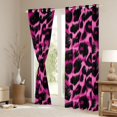 thumbnail image 3 of Feelyou Cheetah Leopard Print Curtains Pack of 2 (42x84 Each), Art Brush Watercolor Curtains Blackout, Modern Fashion Style Bedroom Curtains, Blackout Curtains Room Decor, 3 of 6