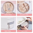 thumbnail image 2 of CSCHome Leather Jewelry Case Jewelry Boxes Waterproof and Wear-Resistant, Easy to Clean Jewelry Organizer for Women, 2 of 5