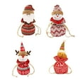 thumbnail image 4 of Naiovety Saco con cordón de Navidad Medias de punto de frutas Papá Noel Muñeco de nieve Elk Impreso Encaje Goodie Bag Decoración de la boda Kits de decoración para fiestas Llevar, 4 of 6
