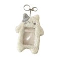 thumbnail image 4 of Portatarjetas de peluche multifuncional, bonito y único, ideal para exhibir figuras pequeñas. Blanco, 4 of 9
