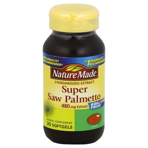 NATURE MADE Super Saw Palmetto, Standardized Extract, 480 mg, Softgels