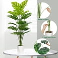thumbnail image 4 of Set de 2 plantas artificiales Monstera Deliciosa Plants SAJANDAS de 43 pulgadas, 4 of 7