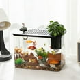 thumbnail image 4 of Haofy Miniature Design Clear Fish  Protective Lid DIY Opportunity Small  Aquarium Multifunctional Plastic, for Goldfish Shrimp, 4 of 8