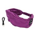 thumbnail image 1 of Cubierta inalámbrica para ojos con música, para dormir nocturno, BT, visera inteligente con bloqueo de luz, auriculares ultrafinos, color morado, 1 of 8