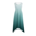 thumbnail image 4 of UPPADA Robe Maxi Débardeur à Ourlet en Foulard pour Femme, Été, Coupe Ample, Sans Manches, Col Rond, Robe d'Été Décontractée à Volants, Ligne A, Boho, Robe Pas Chère, Robes d'Été Vert,G, 4 of 7