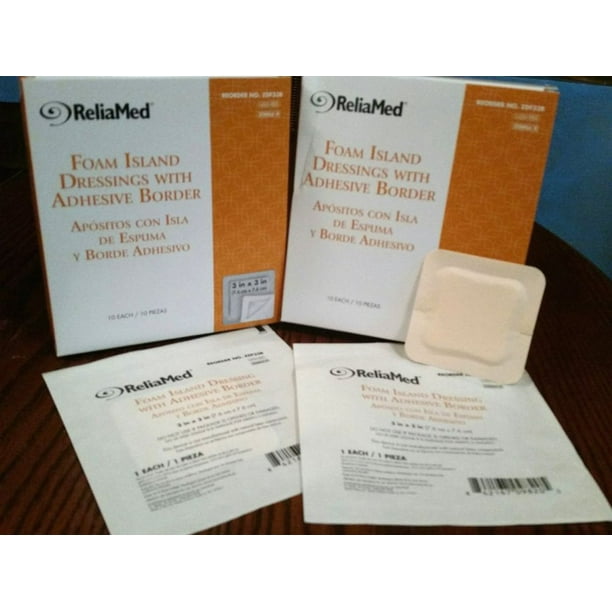 Cardinal Health Essentials Sterile LatexFree Foam Island Dressing with