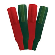 Matman Wrestling Ankle Bands Red Green Pack of 4 Tournament Ankle Band