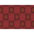 thumbnail image 1 of Ahgly Company Machine Washable Indoor Rectangle Transitional Cranberry Red Area Rugs, 2' x 3', 1 of 7