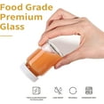 thumbnail image 3 of 8 Pack, 2 oz Glass Shot Bottles w/White Caps & Labels - Small Clear Jar for Ginger, Wellness Shot, Juice, Sample, Whiskey - Travel Essentials Mini Bottles - Wide Mouth, Leakproof, Dishwasher Safe, 3 of 7