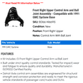 thumbnail image 2 of Front Right Upper Control Arm and Ball Joint Assembly - Compatible with 1991 GMC Syclone Base, 2 of 2