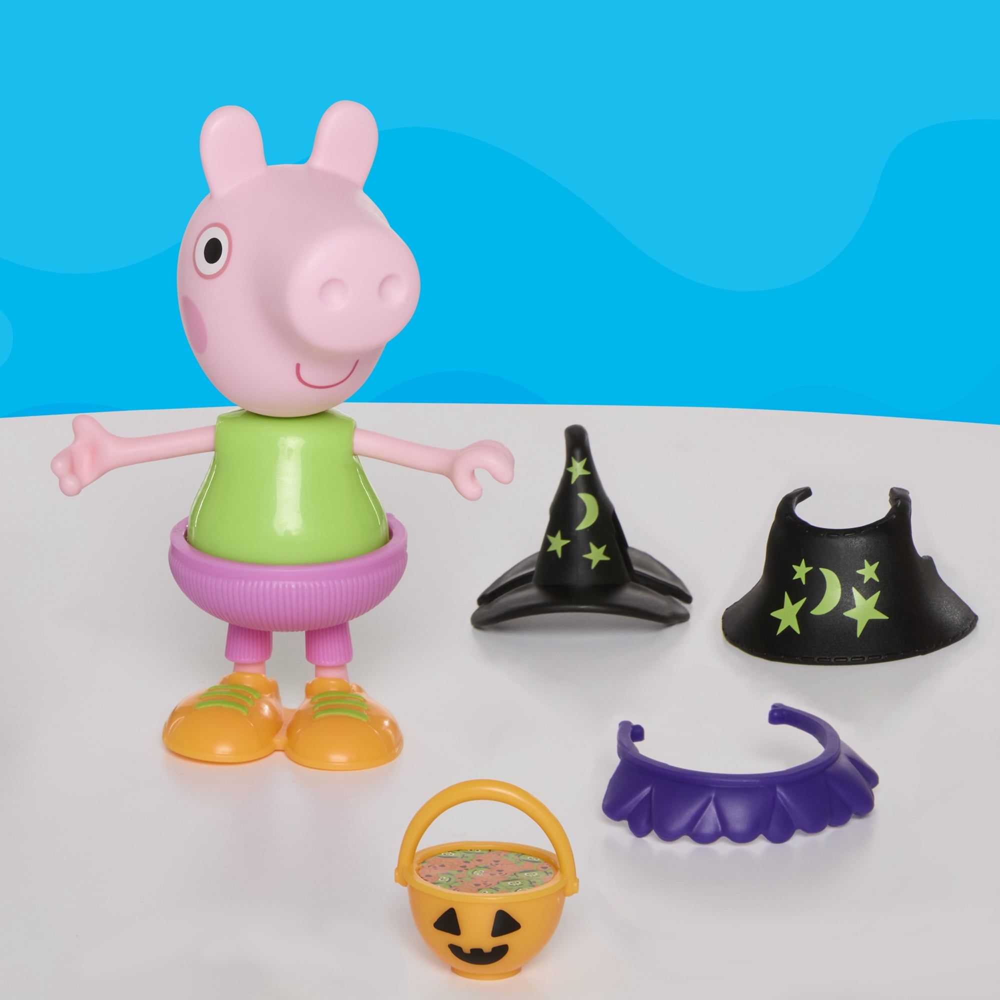 Peppa Pig Halloween Dress-Up 6-Inch Figure with 6 Fashion Accessories, Kids Ages 3+
