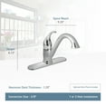 thumbnail image 3 of Moen 7825 Camerist Single Handle Kitchen Faucet in Polished Chrome, 3 of 5