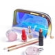 thumbnail image 4 of Bolso holográfico de maquillaje transparente con organizador de cosméticos holográfico con cremallera, 4 of 5