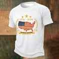 thumbnail image 2 of WAYUTE 250 Anniversary USA Shirt for Man National Flag Colors Patriotic Commemorative Graphic Crewneck Tee Casual Independence Day T-Shirts, 2 of 3
