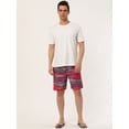 thumbnail image 3 of INSPIRE CHIC Shorts de ba?o con estampado de color en contraste de cintucon cordón de verano pahombre rojo 32, 3 of 6