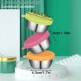 thumbnail image 3 of 1PC Blue Juice Silica Gel Cover For Stainless Steel Cup Silica Gel Cover For Ketchup Seasoning Container Condiment Cups Containers With Lids Stainless Steel Reusable Leakproof Dipping Cups Pink, 3 of 4