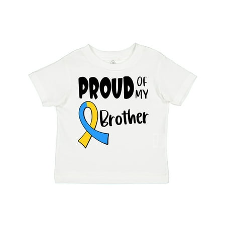 

Inktastic Proud of My Brother Down Syndrome Awareness Boys or Girls Toddler T-Shirt