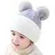 thumbnail image 2 of Gorro de invierno para niños pequeños, gorro de invierno para bebés, gorro de invierno con forro polar para niñas y niños, gorro de invierno para niños, gorro con bufanda y orejeras, gorro de calavera, 2 of 4