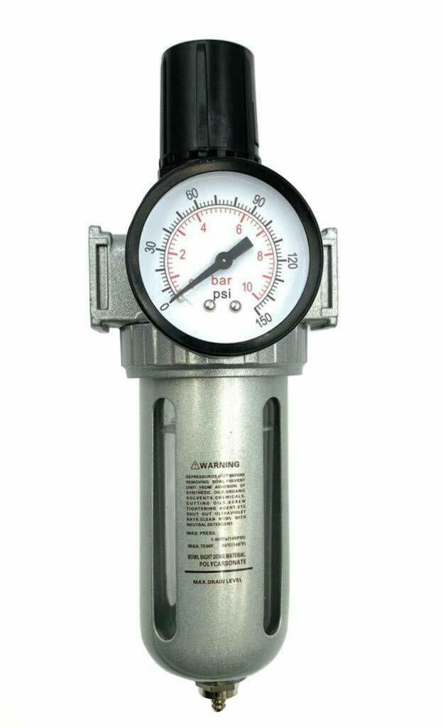 1/2" Air compressor Regulator & Filter combo w/ gauge 