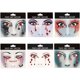 thumbnail image 1 of Tatuajes temporales de cara de Halloween ZHAOCHENG 6 hojas, 1 of 5