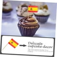 thumbnail image 2 of 400 pcs Spain Celebration Countries Mm Party Cuake Decorative Favor Country Multi-function Accessory Stick for Mini Fruit Sticks National Toothpicks Picks Spanish Cocktail, 2 of 5