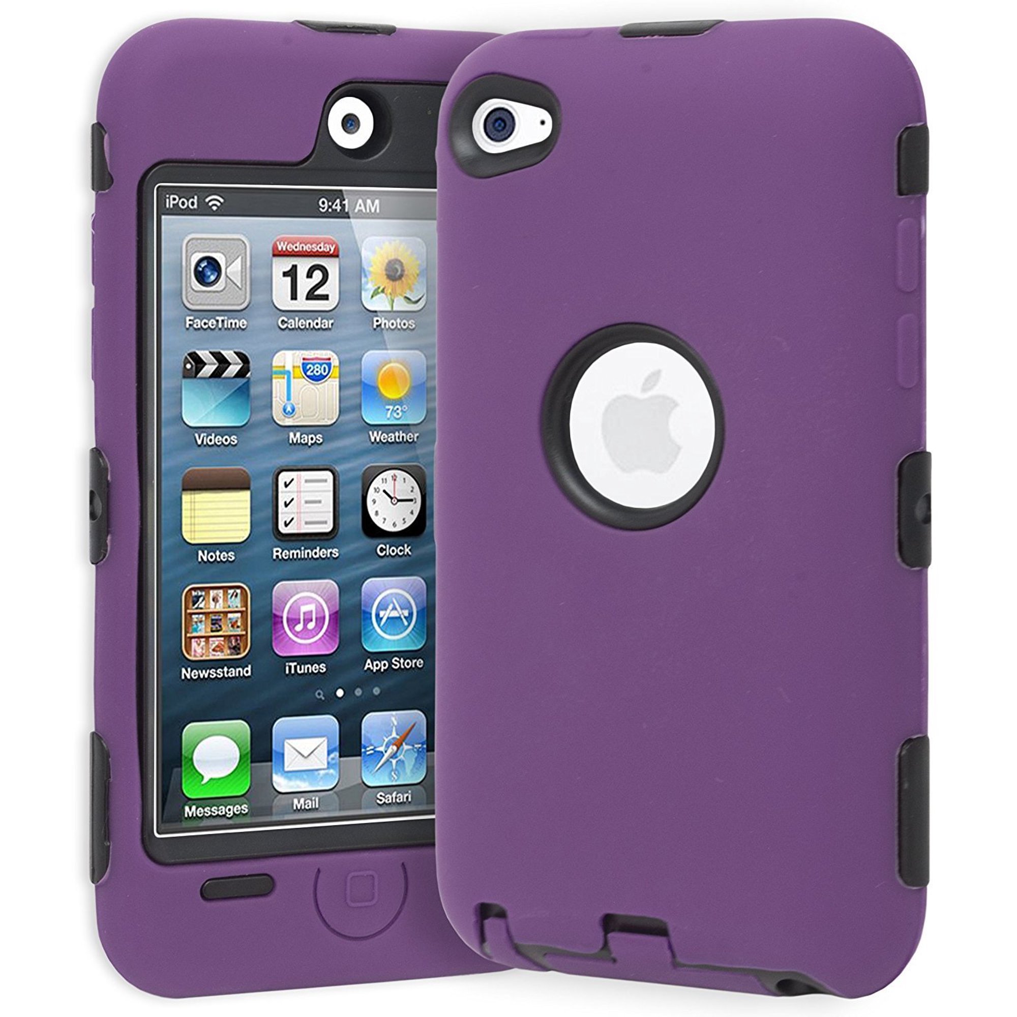Dual Flex Hard Hybrid Gel Case for Apple iPod Touch 4th Gen