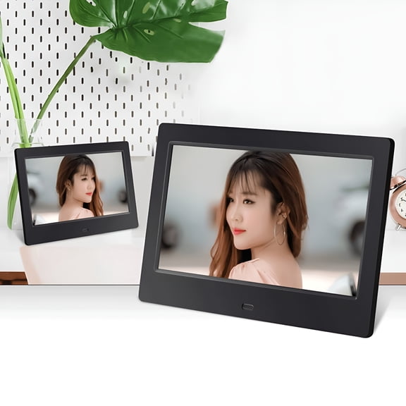 GJX 7 Inch Digital Photo Frame, Smart WiFi Digital Picture Frame with 800x600 IPS Touch Screen, Supports Video MP3 Slideshow, Electronic Frame for Birthday Christmas Gift (White)