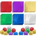 thumbnail image 1 of Pieces Aluminum Foil Candy Wrappers 600 Pieces Aluminum Foil Candy Wrappers Wrap Candy Wrappers Chocolate Wrappers Square Candy Wrappers Inch Aluminum Foil Candy Wrappers Aluminum Foil, 1 of 5