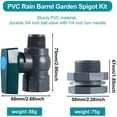Ewgqwb Clearance Rain Barrel Diverter Kit, Water Barrel Spigot 3/4 PVC