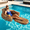 Leopard, variant on Freetime Fun Chui Designer Adult Pool Lounge Float Chair Lounger for Pool, Lakes or Rivers - PT2552L