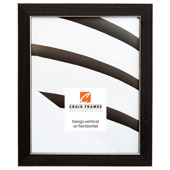 Craig Frames Shaker 286, 22x28 inch Picture Frame, Black Solid Wood