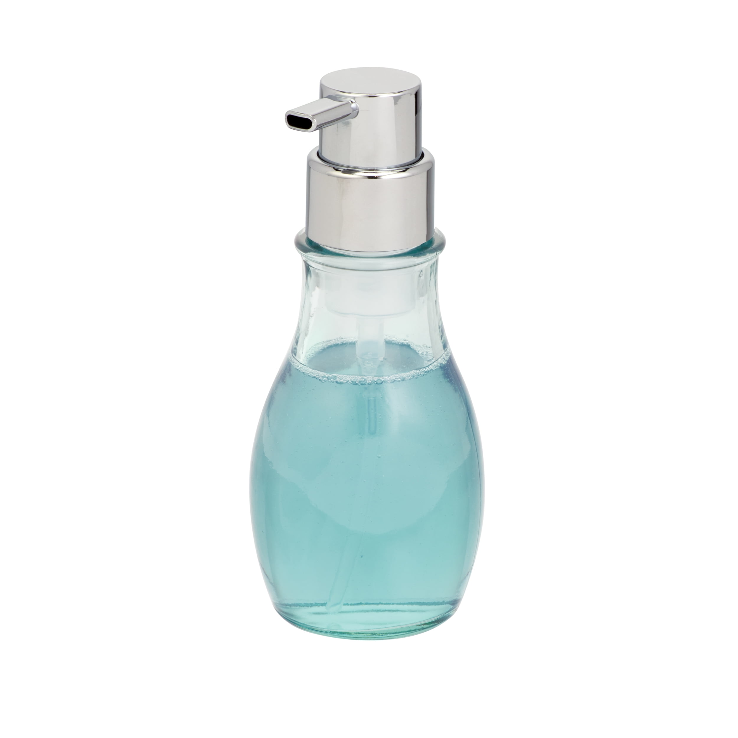 Better Homes & Gardens Recycled Glass Foaming Soap Pump, Clear/Chrome