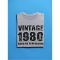 thumbnail image 3 of Vintage Since 1980 Men T-Shirt, Male XX-Large, 3 of 4