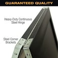 thumbnail image 4 of Excello Global Products Sandwich Board Sidewalk Chalkboard Sign 40x23 Standing Sign A-Frame - 5 - Black - EGP-CKB-0013, 4 of 10