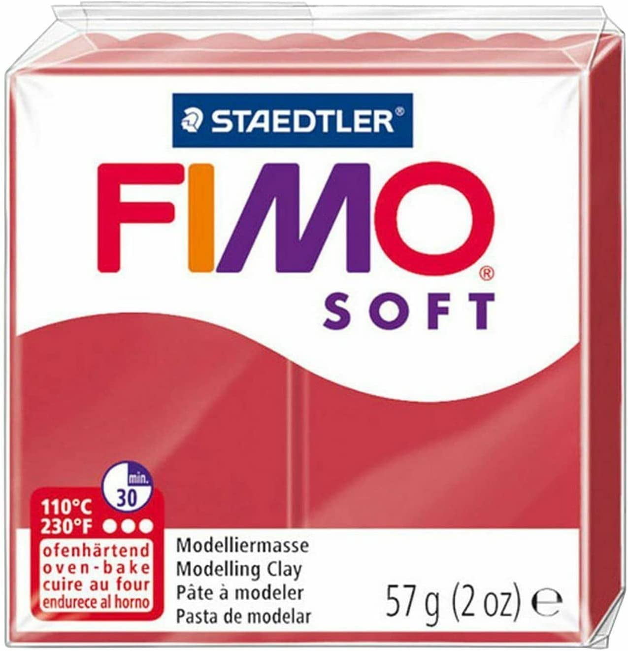 FIMO Soft and Effect Polymer Oven Modelling Clay - 57g - Set of 8 - The Strawberry Cheesecake Collection