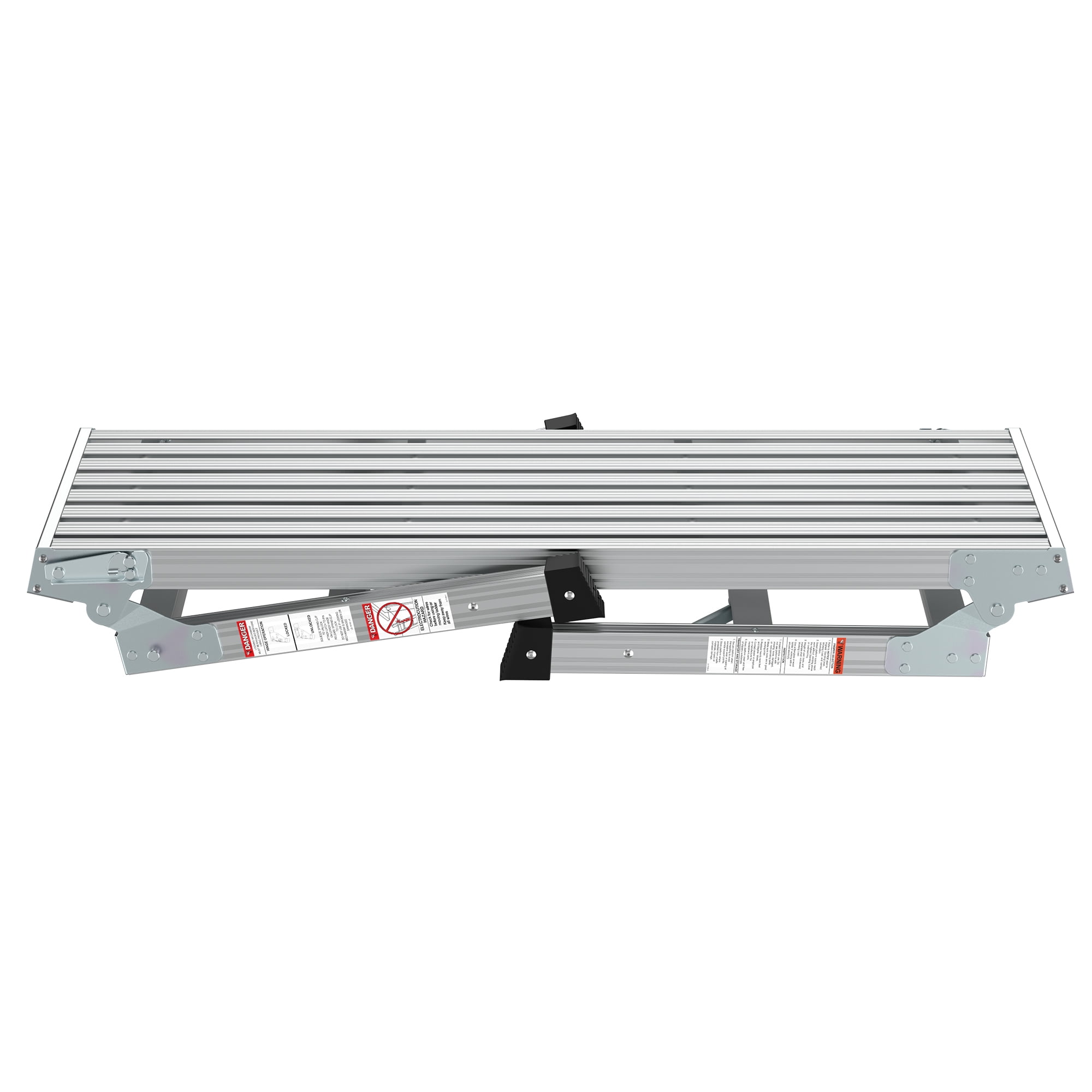 Kadyn Work Platform Aluminum Step Ladder, Heavy Duty Aluminum Folding Ladders Stool w/Non-Slip Matb, Silver Duty Portable Bench Ladders Stool, Aluminum Work Platform Kadyn Work Platform Aluminum Step Ladder, Heavy Duty Aluminum Folding Ladders Stool w/Non-Slip Matb, Silver Duty Portable Bench Ladders Stool, Aluminum Work Platform