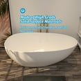 thumbnail image 5 of Boyel Living 71 in. Solid Surface Free-Standing Bathtub with Centre Drain in Matte White, 5 of 8