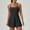 Black, variant on juhao Womens Workout Tennis Dress with Built-in Bra and Shorts Pockets Summer Adjustable Straps Athletic Dresses for Women Solid Color Golf Dress