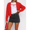 thumbnail image 4 of Womens Vintage Slim Fit Denim Mini Skirt Fashion Casual High Waist A Line Stretch Jeans Skirt Black XL, 4 of 7