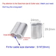 thumbnail image 2 of 10 Uds 5/16 "" Cable de aluminio engarza Cable virola Clip accesorios para engarzar Cable de cuerda de alambre M8 FLQ049-8.0, 2 of 5