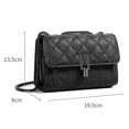 thumbnail image 2 of Bolso bandolera de moda para mujer, estilo informal, tipo mensajero, tipo cartera, con cadena, 2 of 5