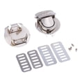 thumbnail image 4 of 2Pcs Antiqued Metal Tuck Lock Clasp Buckle For Handbag Bag Purse Lock Replacement Leathercrafts Round, 4 of 7