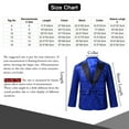 thumbnail image 7 of inlzdz Boys Sequins Slim Fit Formal Tuxedo Blazer Wedding Party Prom Homecoming Dressy Coat Jacket Burgundy 12, 7 of 7