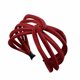 thumbnail image 1 of Qarigey Diademas con nudo de Color sólido para mujer, diadema sencilla, diadema para niña, lazo giratorio, nudo, tela para atar, lazo para el pelo, Accesorio para el cabello vino rojo Qarigey AP1169-05, 1 of 6