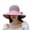 Pink, variant on Women Hats Foldable Lightweight Decorative Washable Space-saving Breathable Good-looking Wide Brim Soft Sun Hat Daily Hat