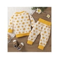 thumbnail image 3 of Seyurigaoka Unisex Baby Sun  Love Print Long Sleeve Round Neck Sweatshirt + Trousers, 3 of 9