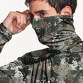 thumbnail image 7 of Men's UPF 50+ Fishing Hoodie with Mask – Camo Print Long Sleeve Sun Shirt, Lightweight Quick-Dry Rash Guard for Outdoor Camping & Hiking, 7 of 7