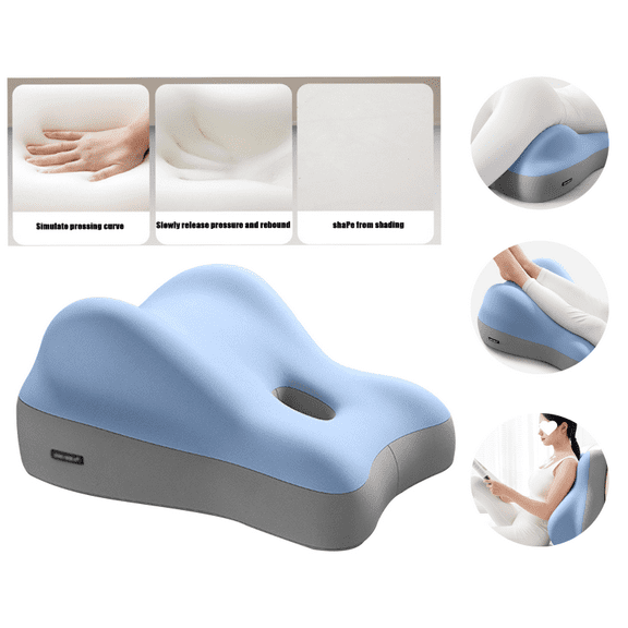 Memory Foam Wedge Pillow,Hip Elevation & Back Support Cushion for Couples, Suitable for Home Use, Ideal for Sitting and Lying,for Back Pain, Neck Pain Relief, Height Support for Reading, Modern and S