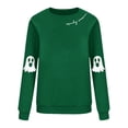 thumbnail image 5 of NMMUED Halloween Sweatshirts, Y2k Tops for Women, Halloween Tees for Women, Fall Clothes, Halloween Skeleton Sweatshirt, Womens Long Sleeve Tops, Light Green M, 5 of 7